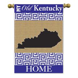 01843 Magnolia My Old Kentucky Home Burlap Garden Flag