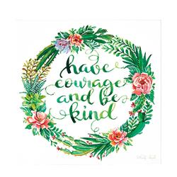 Plk1212-456 12 X 12 In. Have Courage, Wall Plaque - White
