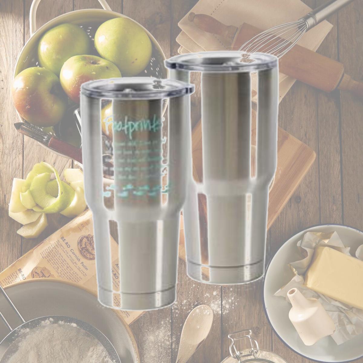 Picture of Dicksons SSTUM-7 30 oz Footprints Stainless Steel Tumbler