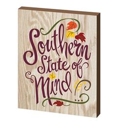40006 8 X 10 In. Southern State Of Mind Plaque