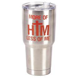 Sstum-10 8 X 4 In. 30 Oz Stainless Steel Tumbler With Lid - More Of Him Less Of Me