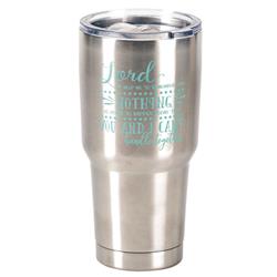 Sstum-14 8 X 4 In. 30 Oz Stainless Steel Tumbler With Lid - Lord Help Me To Remember