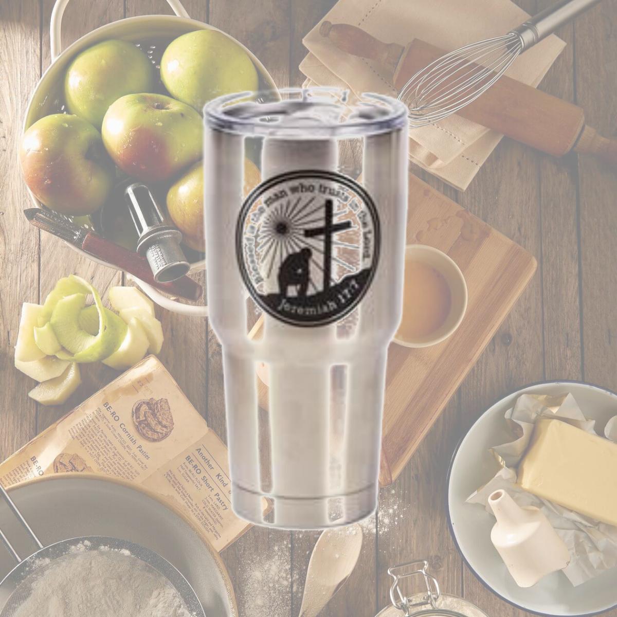 Picture of Dicksons SSTUM-16 8 x 4 in. 30 oz Man of God Stainless Steel Tumbler with Lid