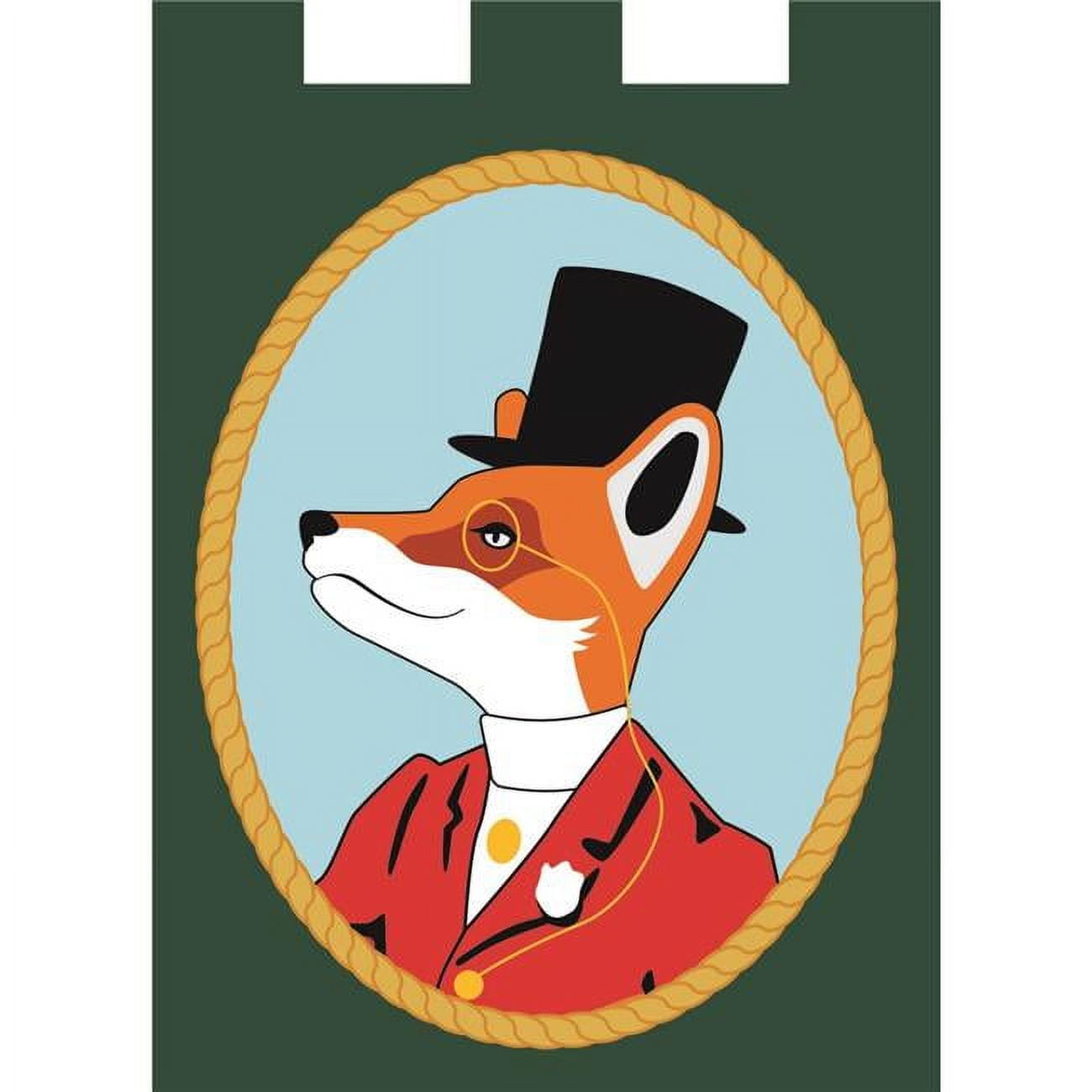 M010053 13 X 18 In. Everyday Snooty Fox Polyester Garden Flag