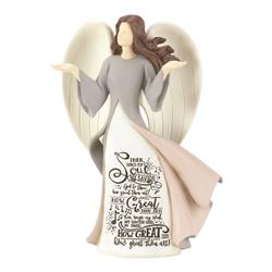 Angr-1059 7.5 In. Angel Girl Figurine - Then Sings My Soul