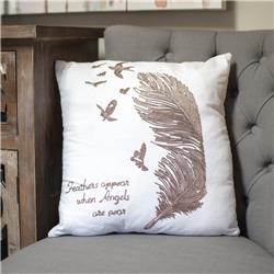 Edp14 Decorative Pillow - Feather Appear When Angels