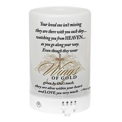 Edf47s Wings Of Gold - Essential Oil Diffuser, Frosted Glass