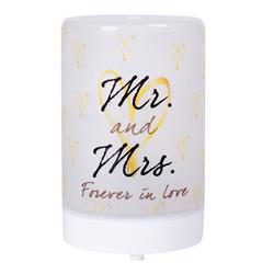 Edf1 Mr & Mrs - Essential Oil Diffuser, Frosted Glass