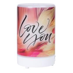 Edf3 Love You - Essential Oil Diffuser, Frosted Glass