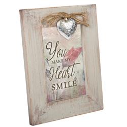 Lf15n You Make My Heart Smile Photo Frame - 4 X 6 In.