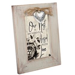 Lf19sn Our Nest Blessed With Love Photo Frame - 4 X 6 In.
