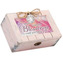 Lp51spk Decorative Music Keepsake Box - When I Count My Blessings I Count You Twice - 4 X 6 In.