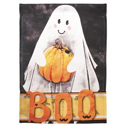 M070054 Ghost Boo Polyester Large House Flag & Outdoor Flag