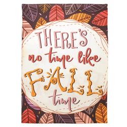 M080051 No Time Like Fall Time Polyester Garden Outdoor Flag