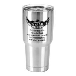 Sstum-22 30 Oz Stainless Steel Cold Or Hot Cup Tumbler - Eagle Isaiah 40-31