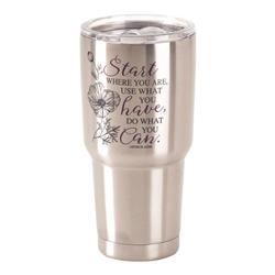 Sstum-29 30 Oz Stainless Steel Cold Or Hot Cup Tumbler - Start Where You Are