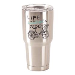 Sstum-30 30 Oz Stainless Steel Cold Or Hot Cup Tumbler - Life Is A Beautiful