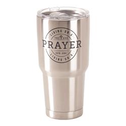 Sstum-38 30 Oz Stainless Steel Cold Or Hot Cup Tumbler - Living On A Prayer