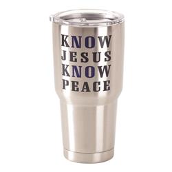 Sstum-39 30 Oz Stainless Steel Cold Or Hot Cup Tumbler - Know Jesus Know