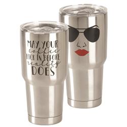 Sstum-31 30 Oz May Your Coffee Stainless Steel Tumbler