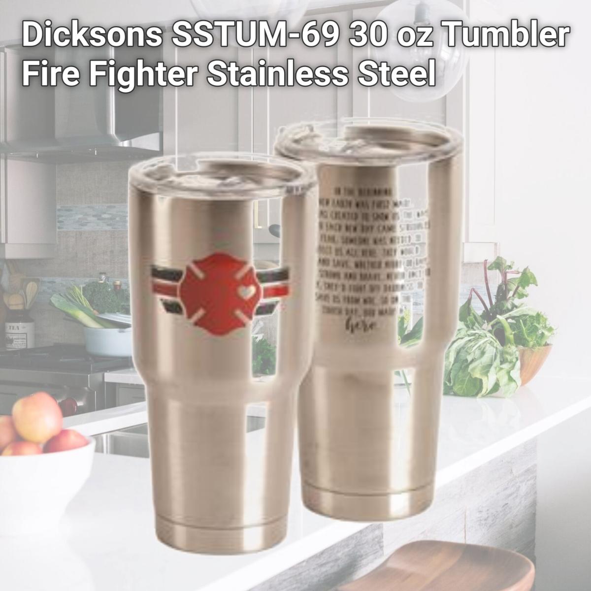 Picture of Dicksons SSTUM-69 30 oz Tumbler Fire Fighter Stainless Steel