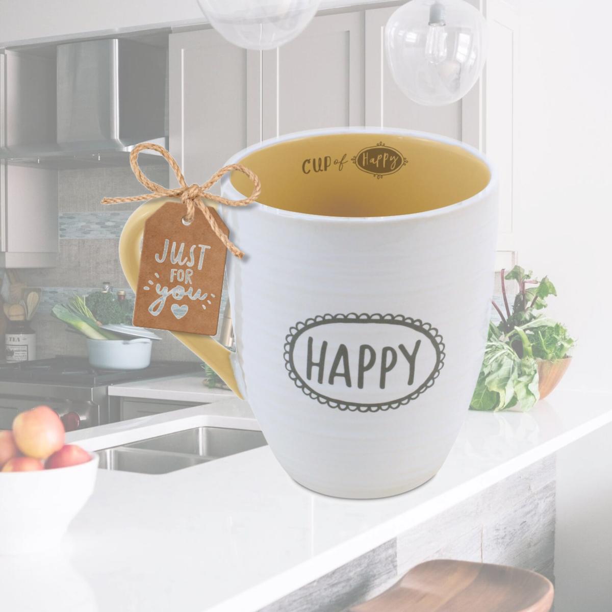 Picture of LCP 18227 14 oz Scripture Ink Happy Coffee Cup