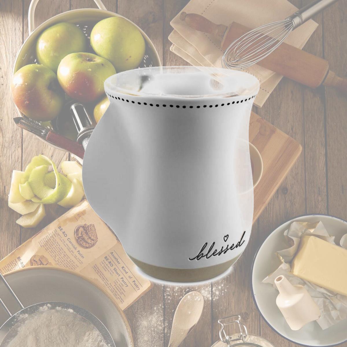 Picture of LCP 18305 18 oz Handwarmer Blessed White Ceramic Mug