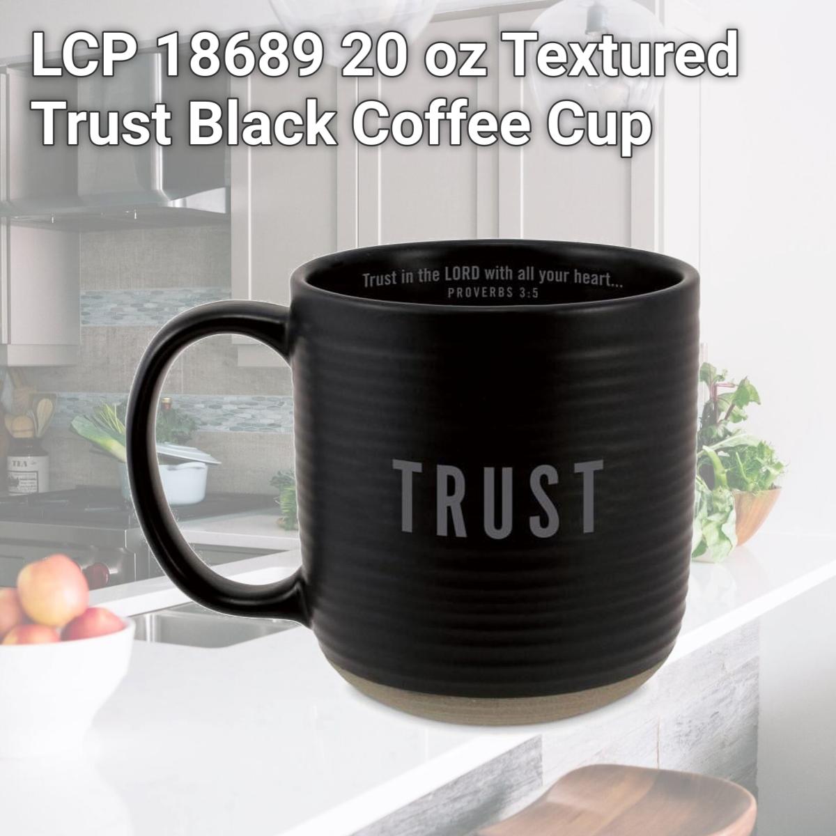 Picture of LCP 18689 20 oz Textured Trust Black Coffee Cup