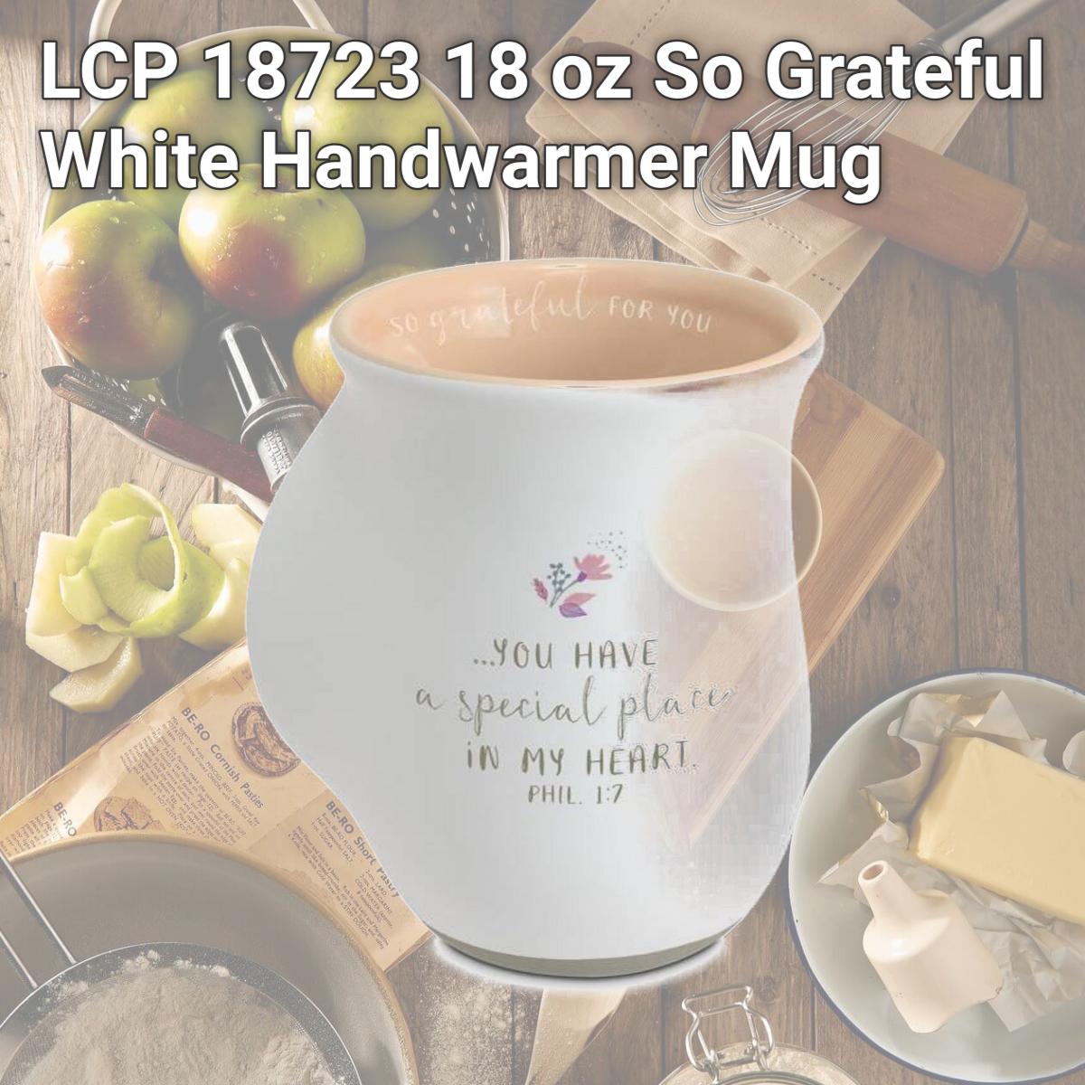 Picture of LCP 18723 18 oz So Grateful White Handwarmer Mug