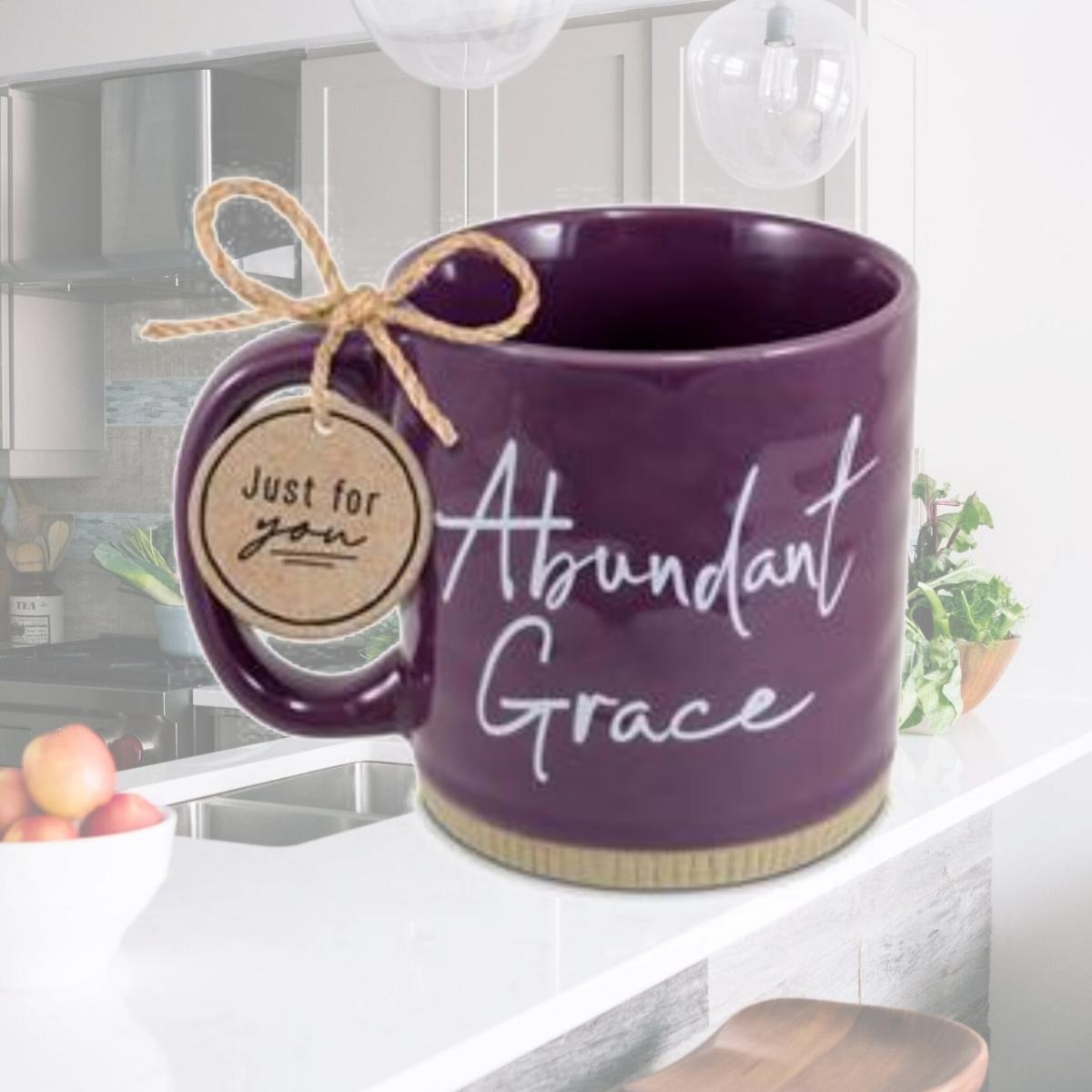 Picture of Dicksons 18375 Mug Powerful Words Grace Purple 16 oz