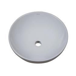 1441-cwh 6.38 X 15.63 In. Round Above Counter Vitreous China Bathroom Sink, Ceramic White