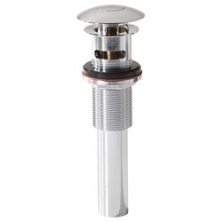 9297-cp 8.75 X 2.75 In. Drain Umbrella Push Button With Overflow, Polished Chrome