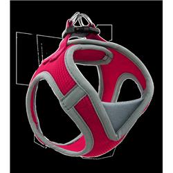 Dca307-18m Athletica Quick Fit V-neck Mesh Harness Leash, Raspberry Pink - Medium