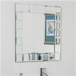 Ssm414-1s Montreal Square Bathroom Mirror - Silver