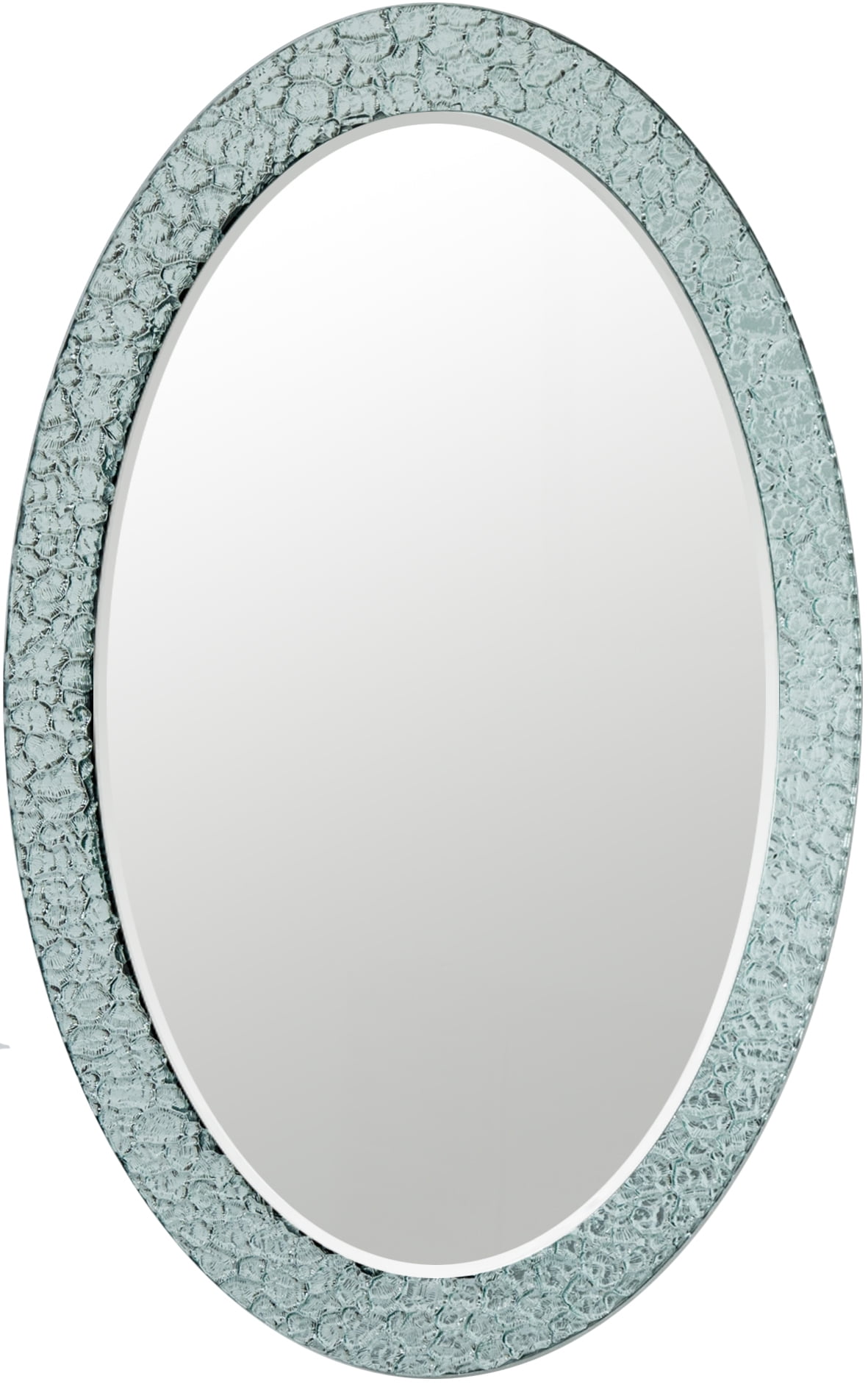 Ssm5039s1 31.5 X 23.6 In. Jewel Frameless Oval Wall Mirror