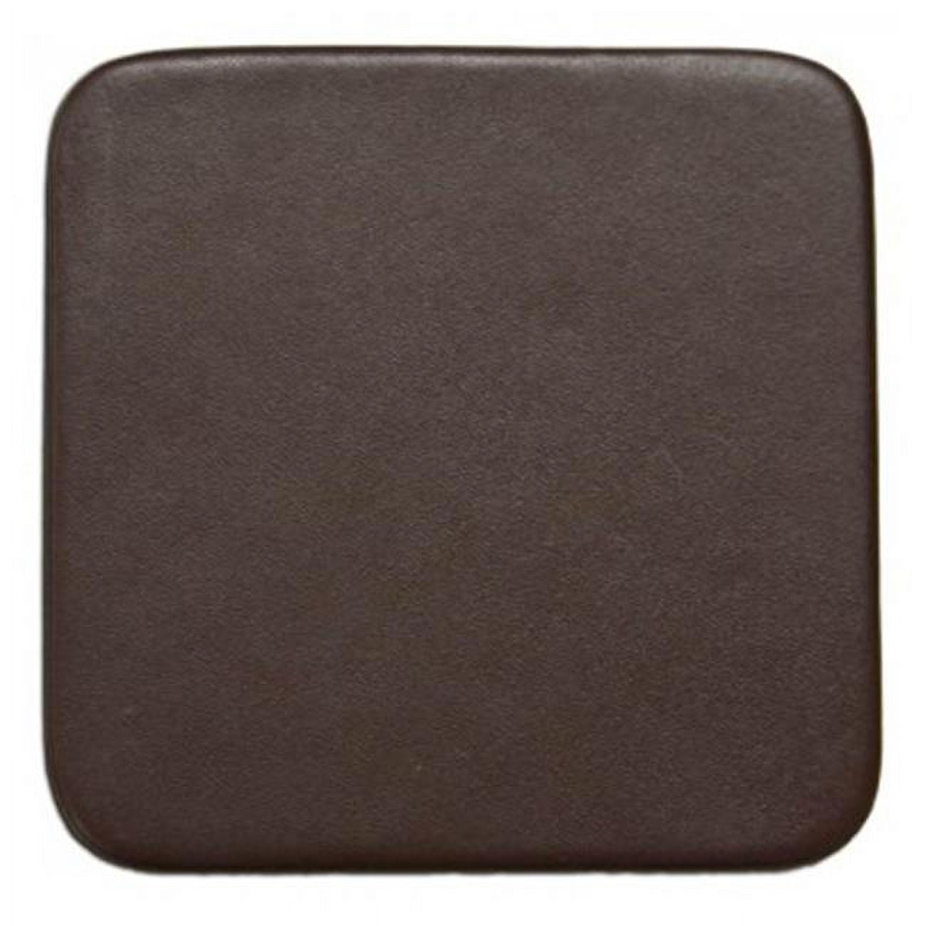 Chocolate Brown Leatherette Square Coaster