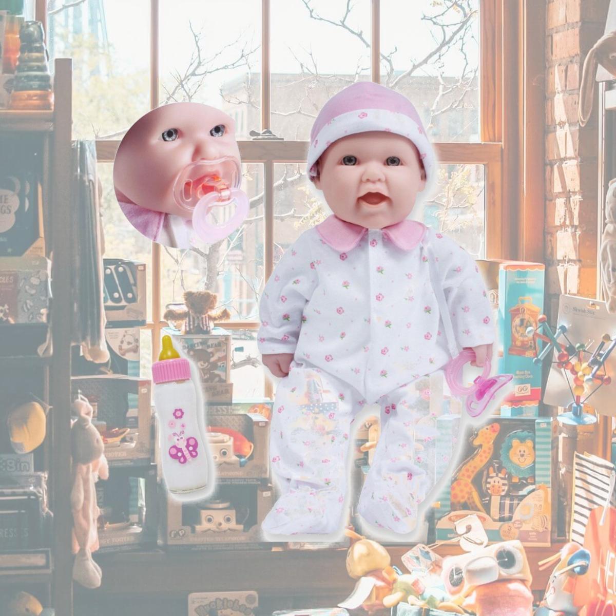 Picture of La Baby 16 in. Soft Body Baby Doll - Realistic Features in Pink