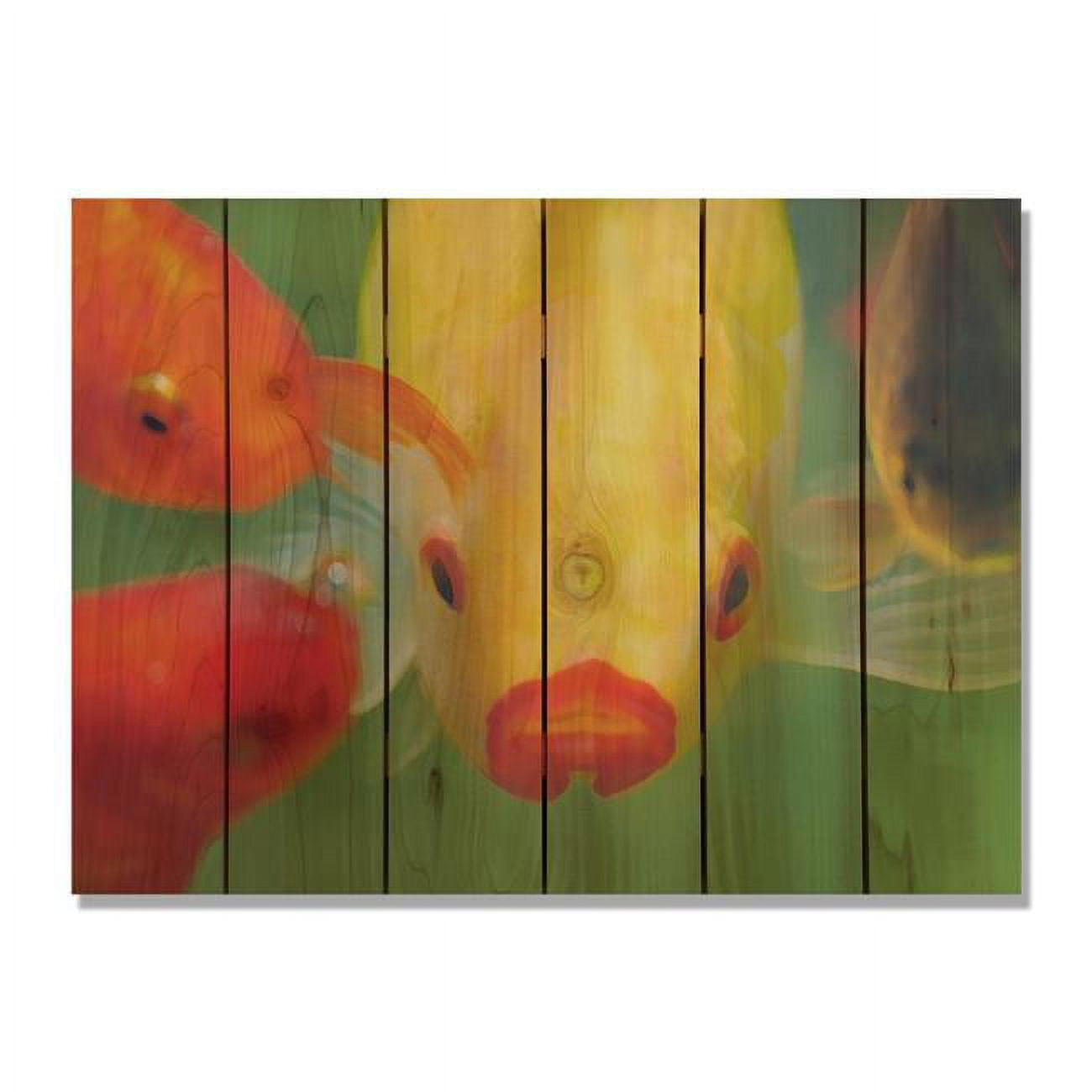 33 X 24 In. Fish Lips Inside & Outside Cedar Wall Art