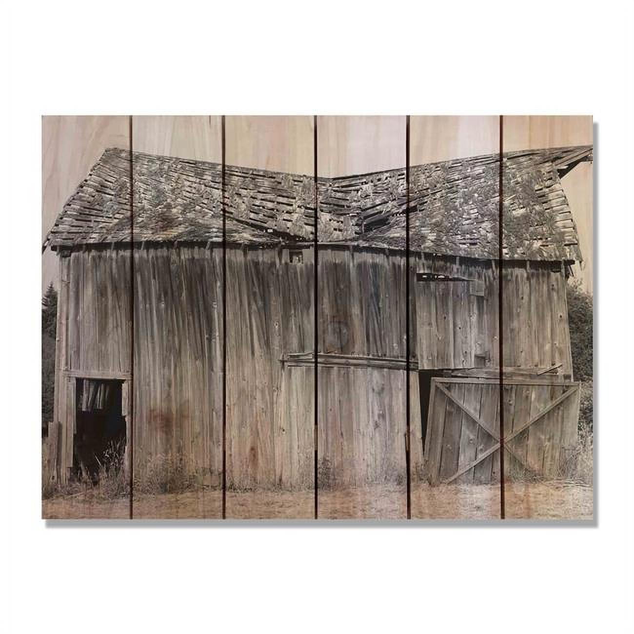 33 X 24 In. Old Barn Inside & Outside Cedar Wall Art