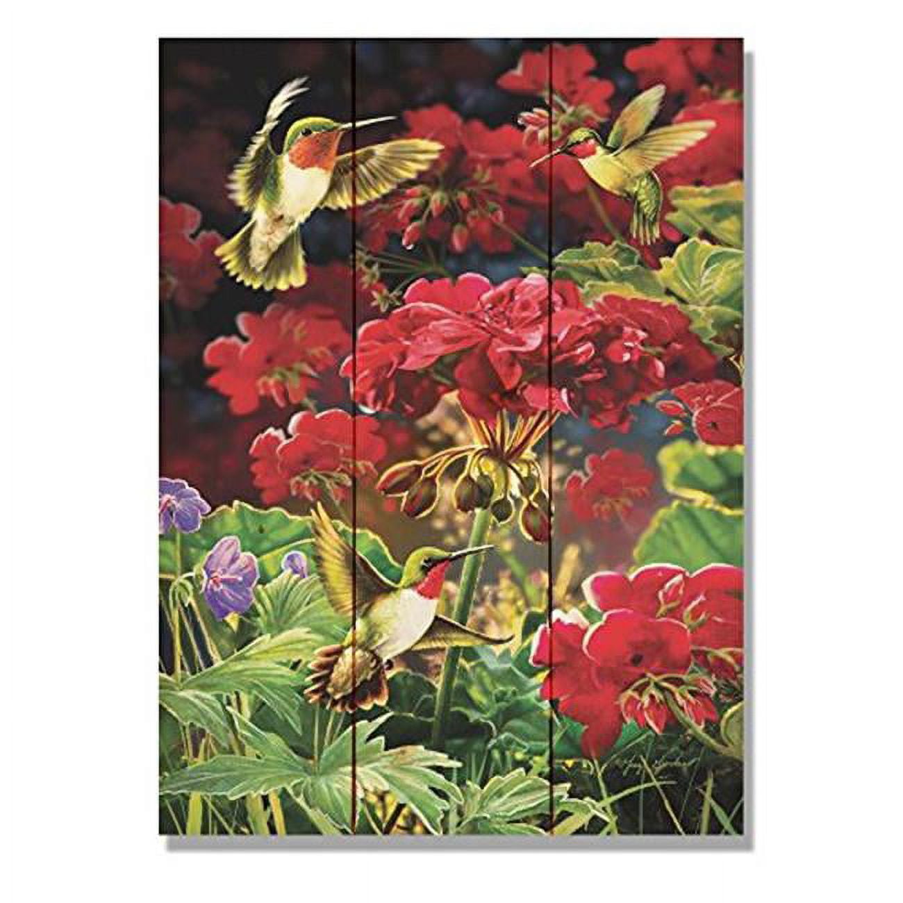 Day Dream Gghg1115 11 X 15 In. Giordanos Hummingbird & Geranium Wall Art