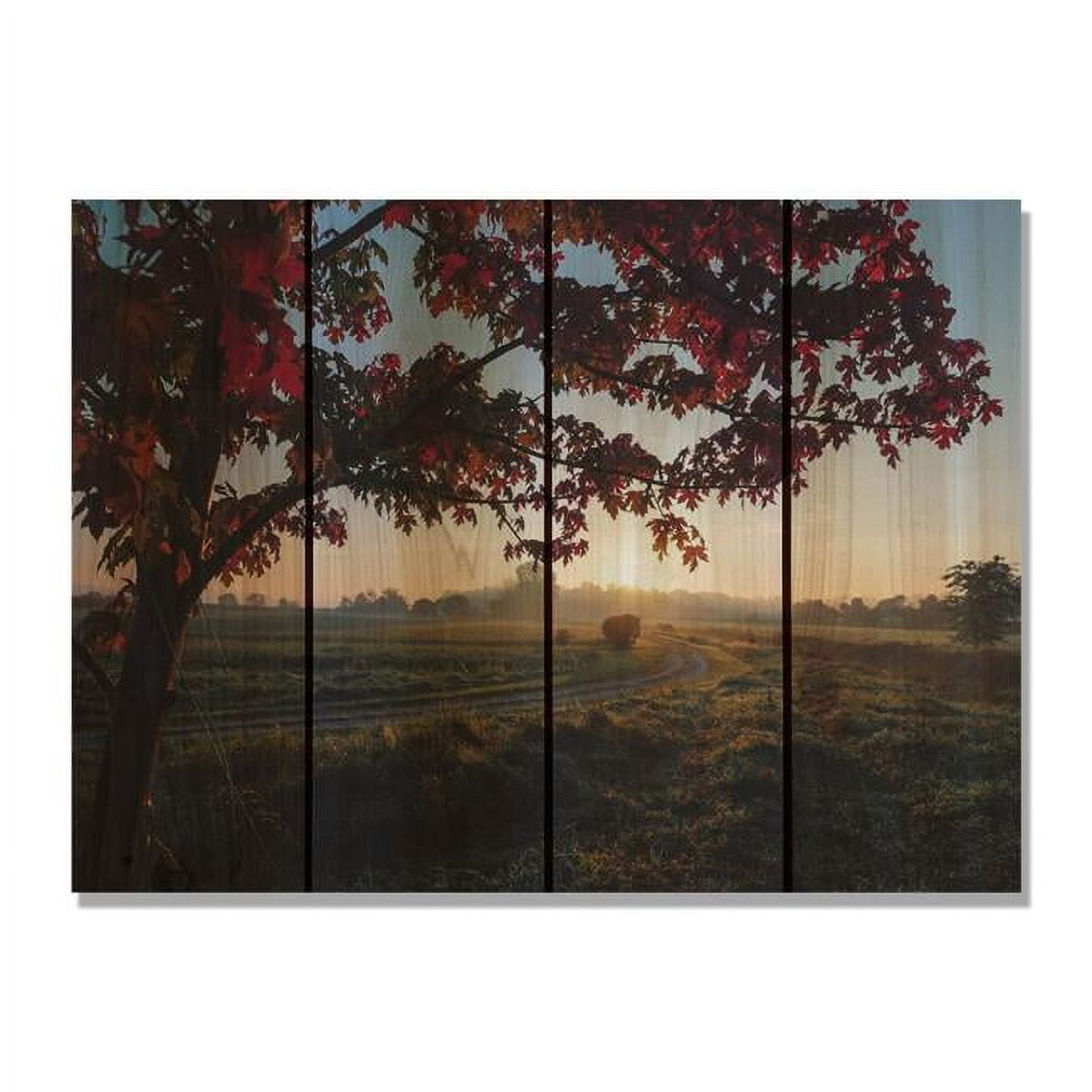 Day Dream As2216 22 X 16 In. Autumn Sunset Inside & Outside Cedar Wall Art
