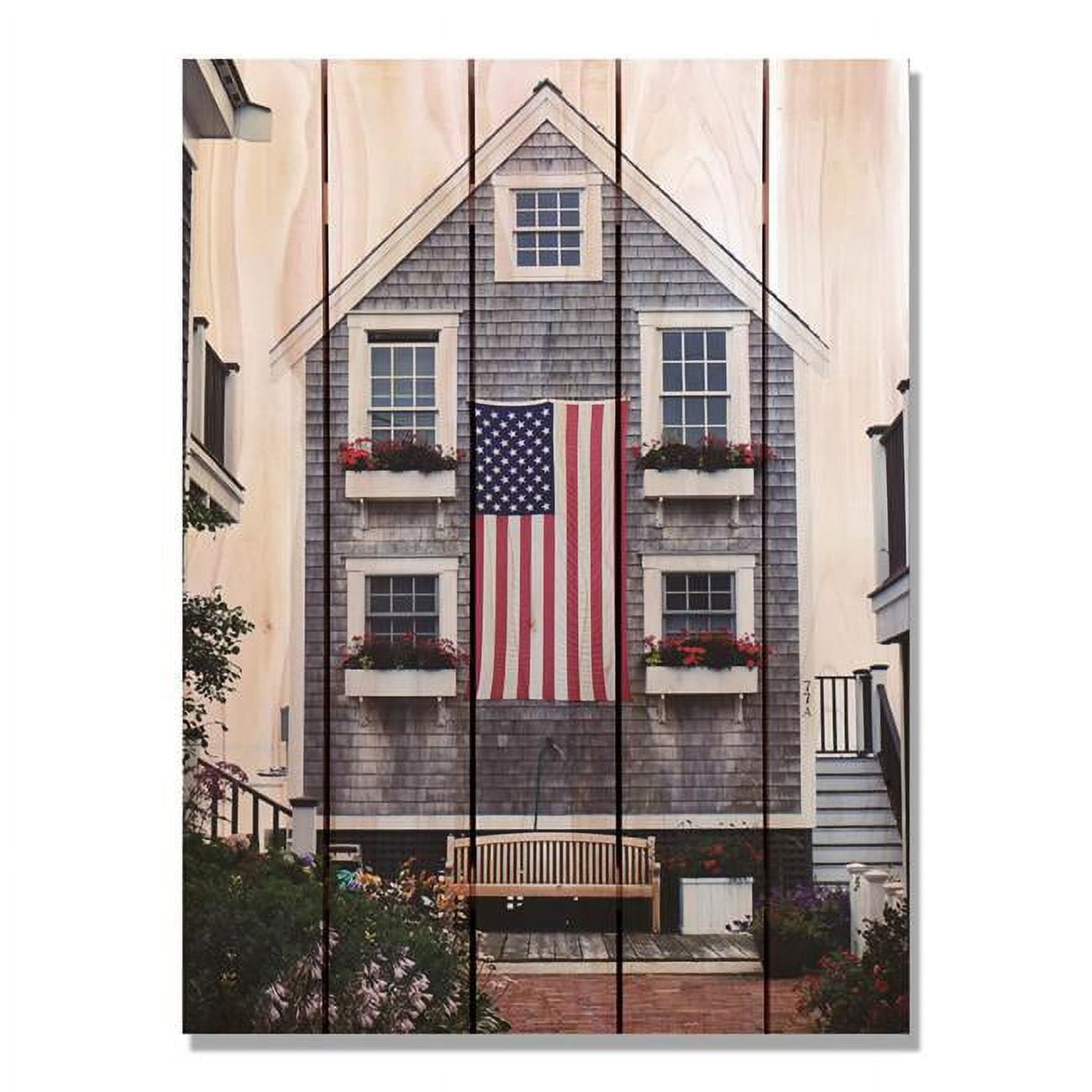 28 X 36 In. Independence Day Inside & Outside Cedar Wall Art