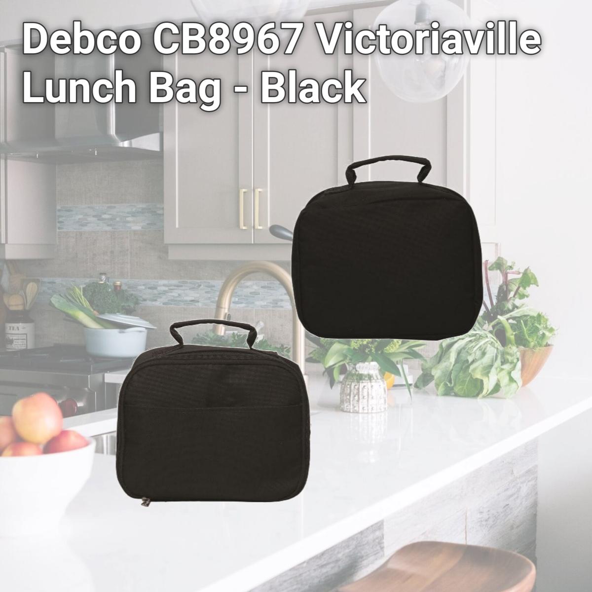 Picture of Debco CB8967 Victoriaville Lunch Bag - Black 
