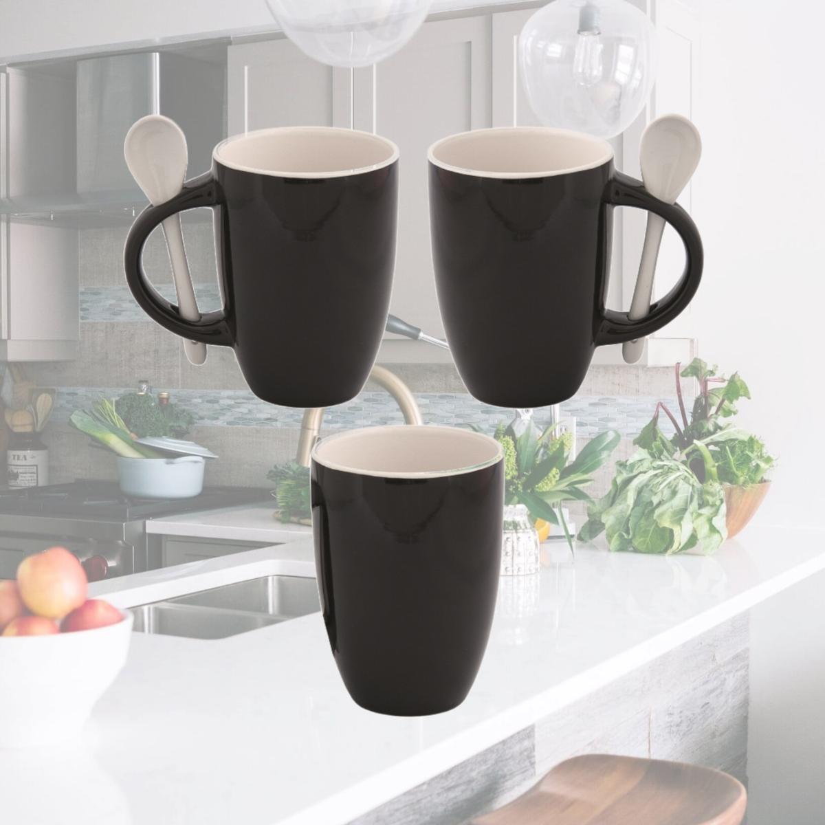 Picture of Debco CM1202 Fuzion Two Tone with Spoon - Black / White 