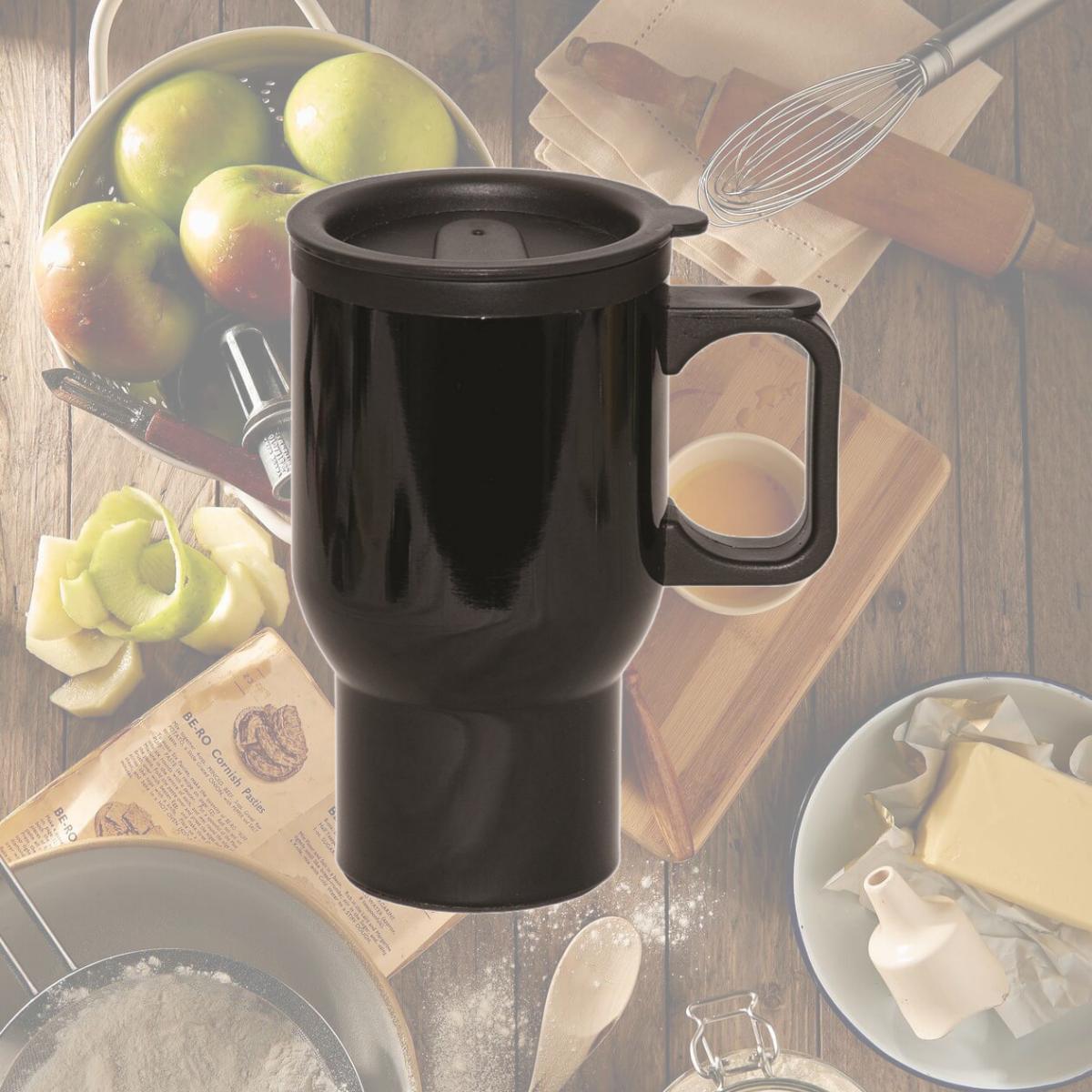 Picture of Debco DA5569 500 ml 17 oz Right on Travel Mug - Black 