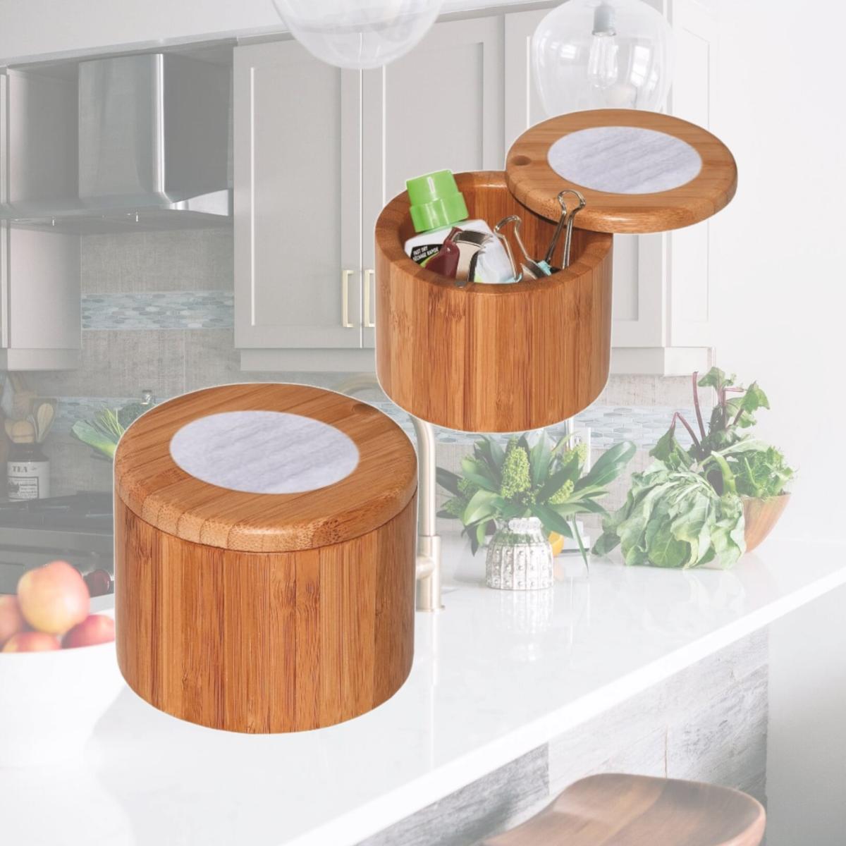 Picture of Debco DA7259 Bamboo Canister - Natural 