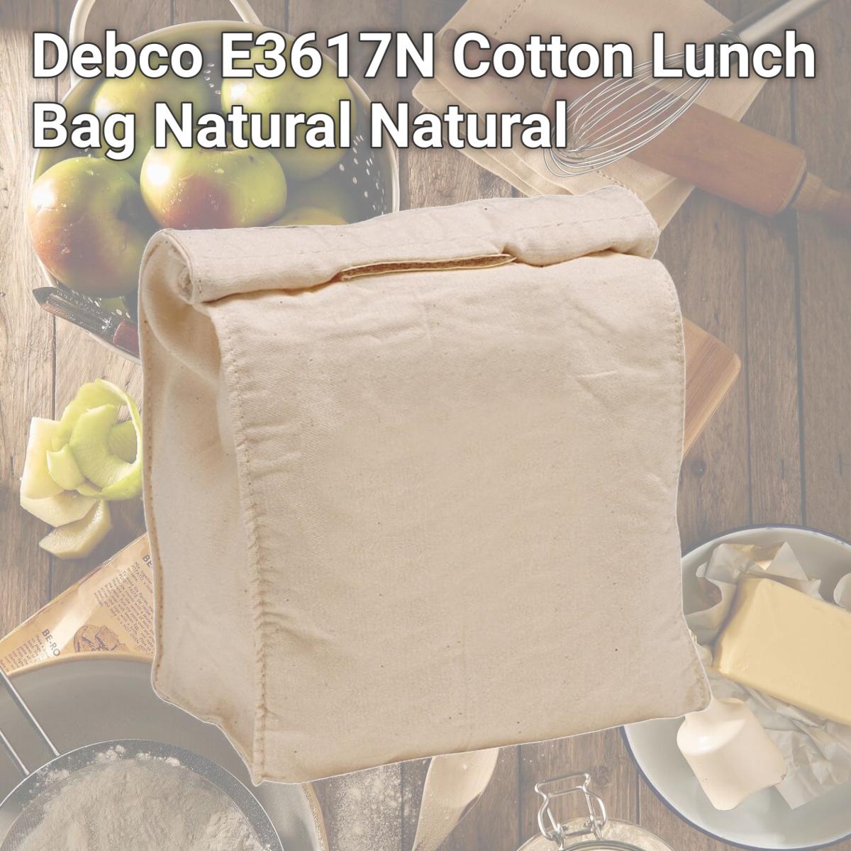 Picture of Debco E3617N Cotton Lunch Bag Natural Natural 
