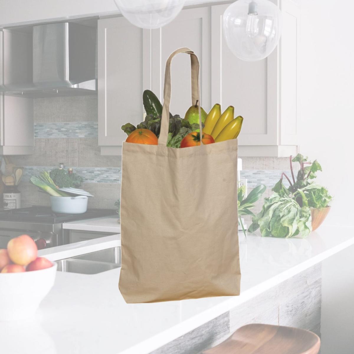 Picture of Debco E4691 5.5 oz Cotton Tote Bag - Natural 