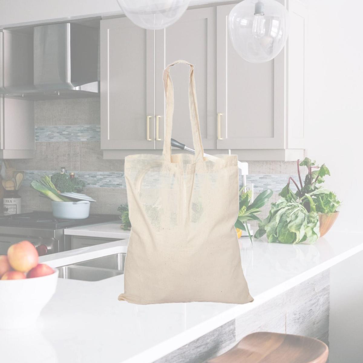 Picture of Debco E8000 Cotton Tote Bag - Natural 