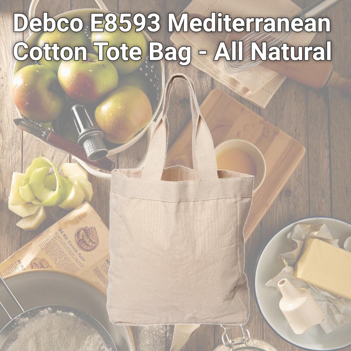 Picture of Debco E8593 Mediterranean Cotton Tote Bag - All Natural 